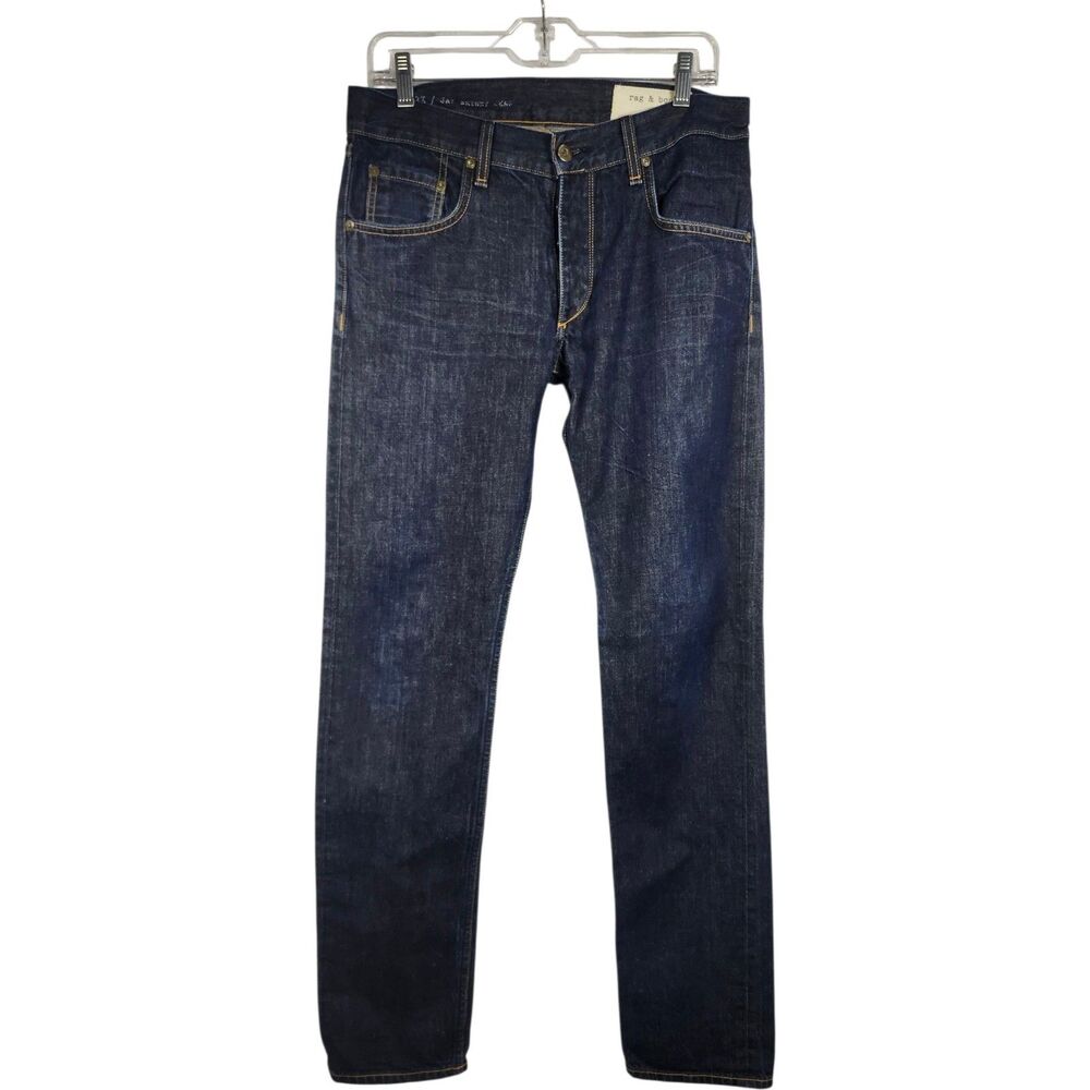 Rag & Bone‎ Jay 23X Jean Mens Size 32 x 32  Button Fly Dark Wash